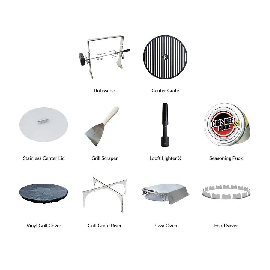 Arteflame 40″ Platinum Series — Stainless Fire Bowl Flat-Top Grill with Euro Base (Stainless or Powder-Coated Black)