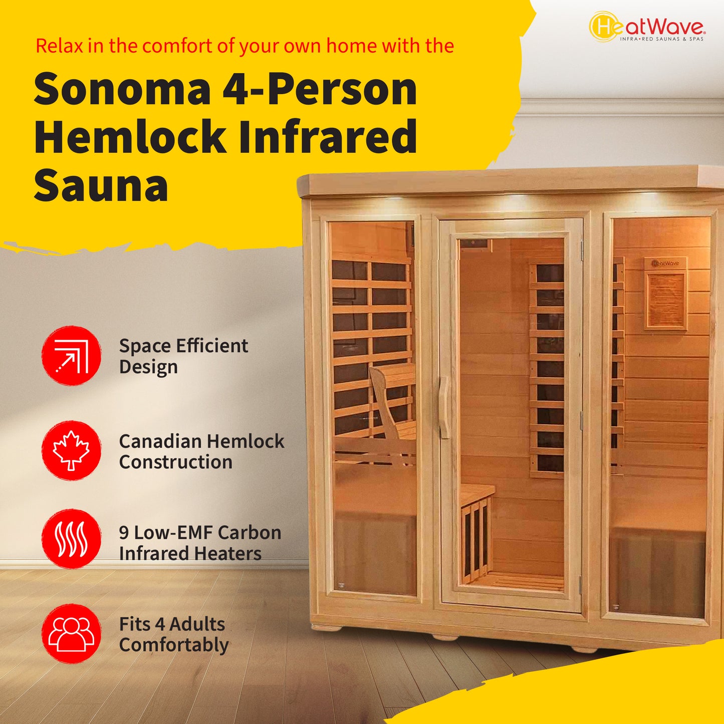 Sonoma 4-Person Infrared Sauna