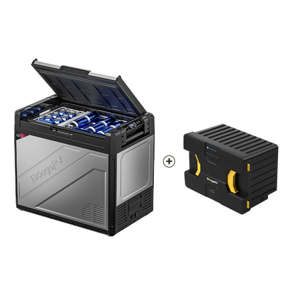 BougeRV Rocky 81QT Fridge + Battery