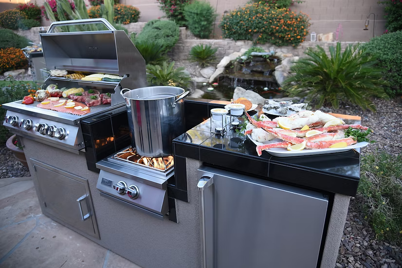 KoKoMo 4 Burner Grill Island