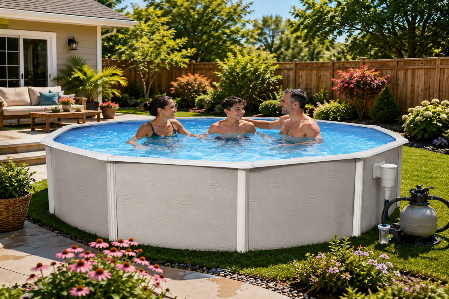 Blue Wave Belize 27' Round Pool
