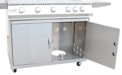 KoKoMo 40" 5 Burner Cart Grill