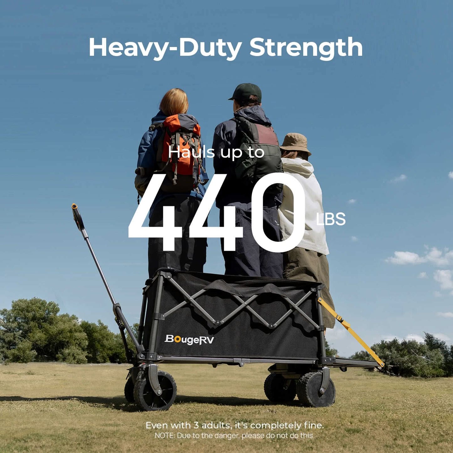 BougeRV Electric Foldable Camping Wagon