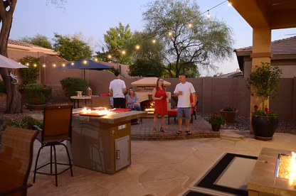Entertainer Bar Gas Fire Pit Table