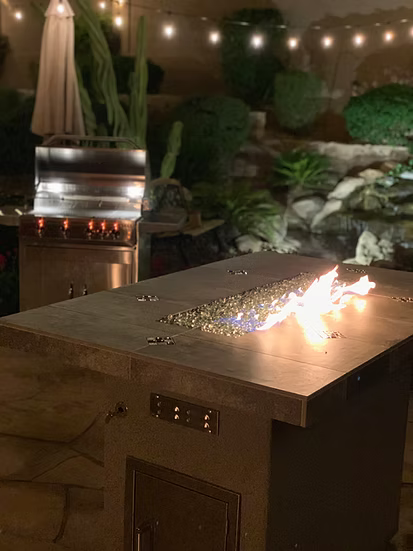 Entertainer Bar Gas Fire Pit Table