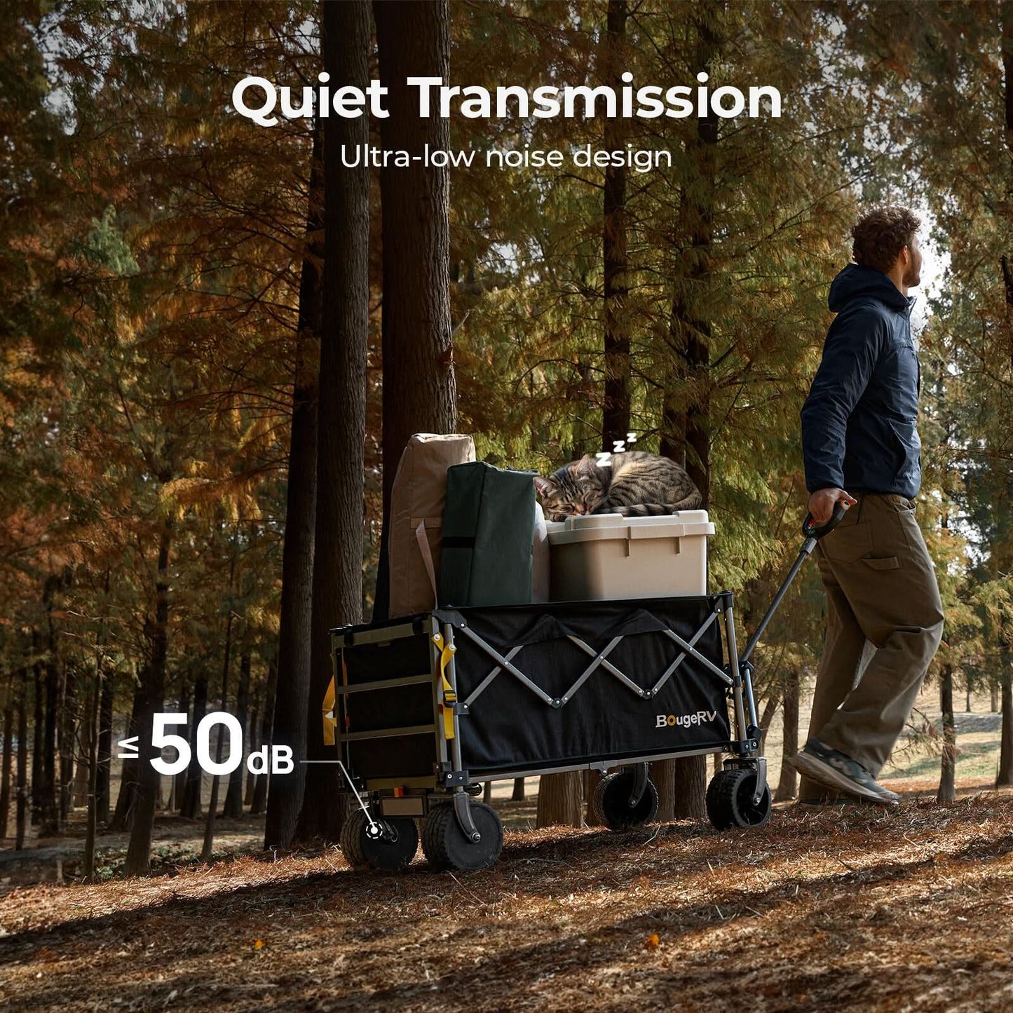 BougeRV Electric Foldable Camping Wagon