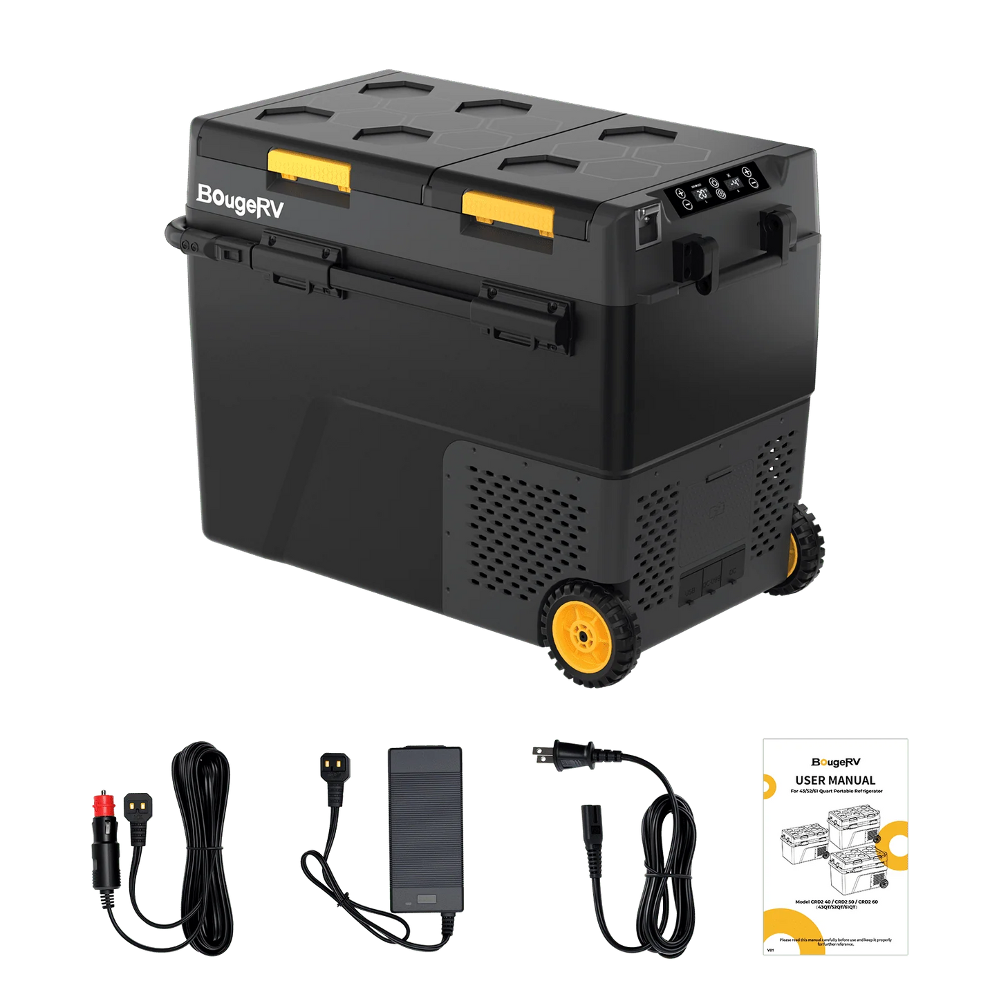 BougeRV V2.0 61QT Fridge + 240Wh Battery
