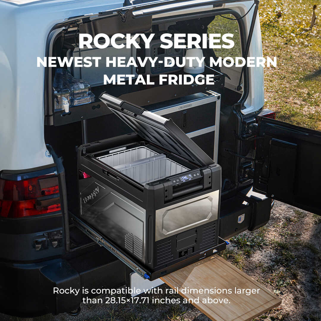 BougeRV Rocky 55QT Fridge + Battery