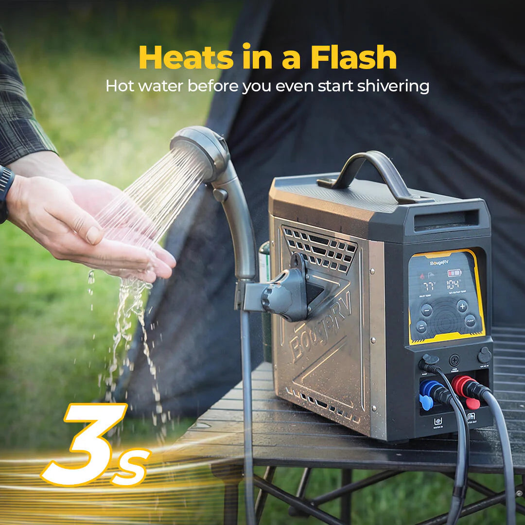 BougeRV Portable Camping Water Heater