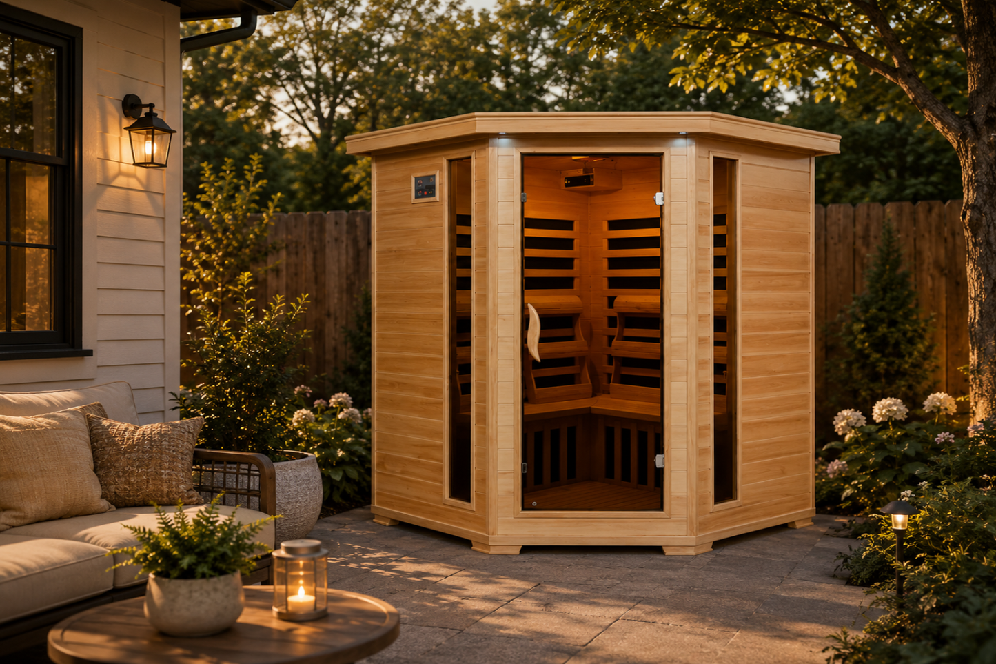 Tucson 4-Person Corner Infrared Sauna