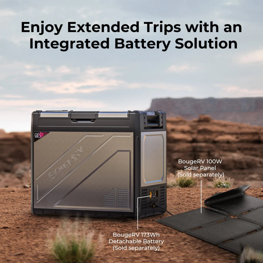 BougeRV Rocky 81QT Fridge + Battery