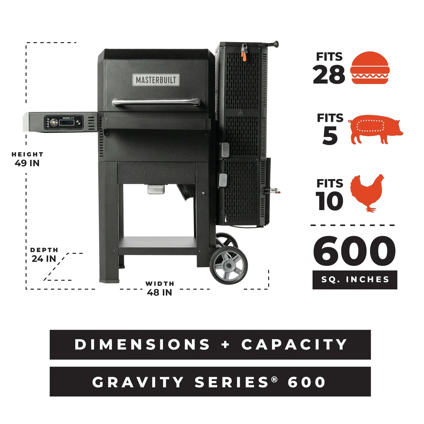 Masterbuilt Gravity 600 Grill + Smoker