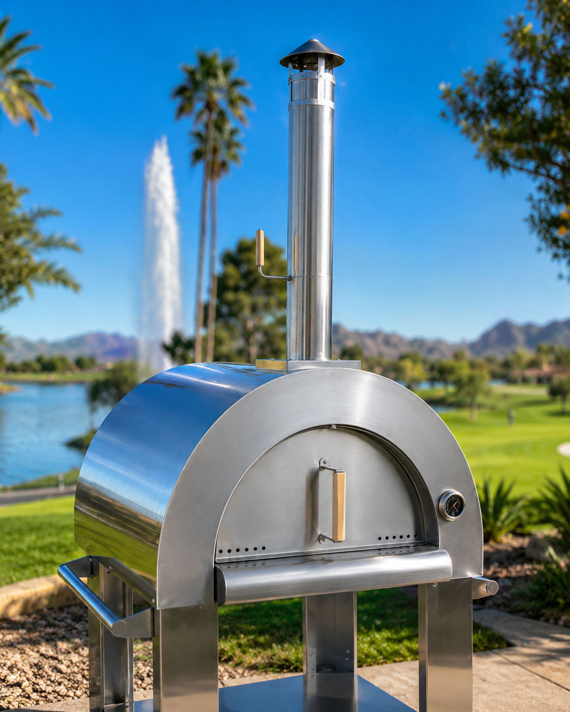 32” Built-In Wood Fired Pizza Oven