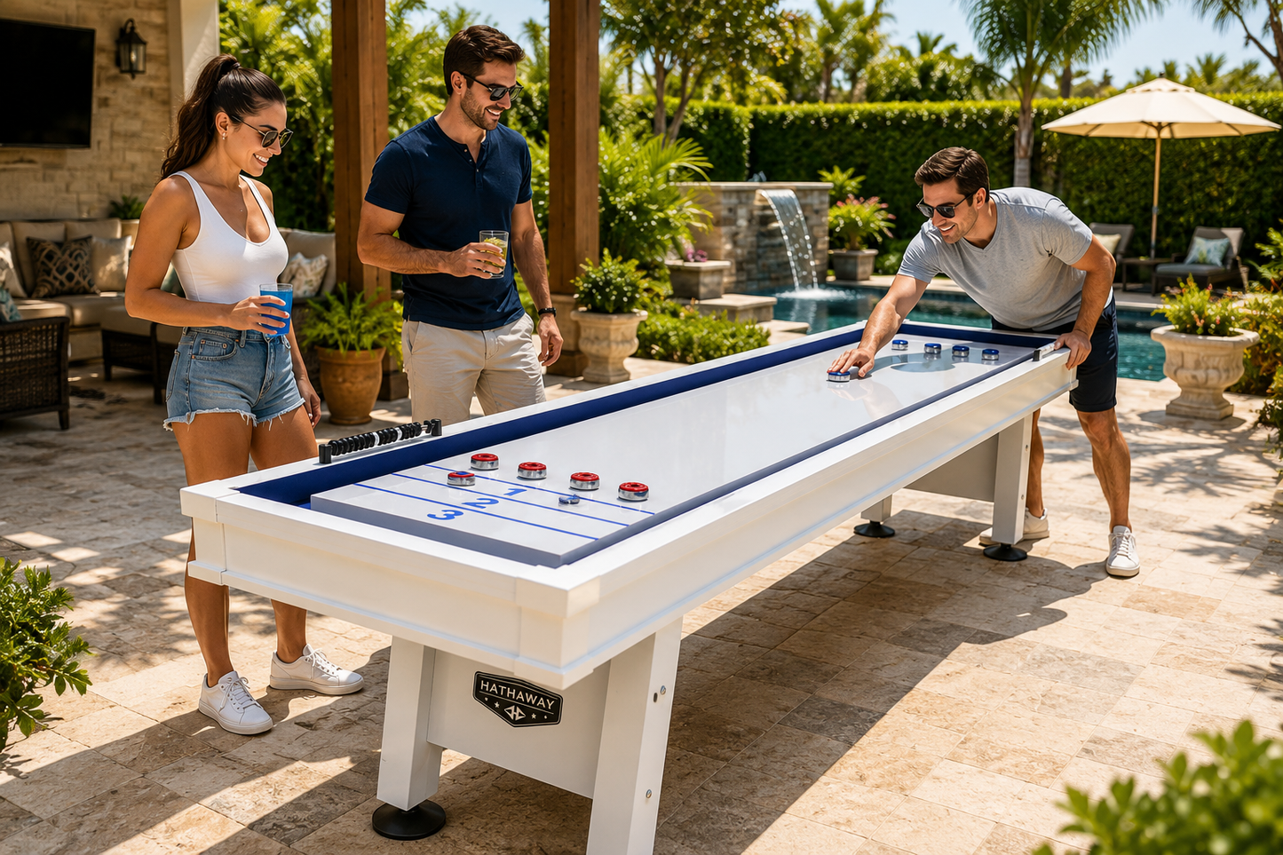 Crestline 12' Outdoor Shuffleboard Table