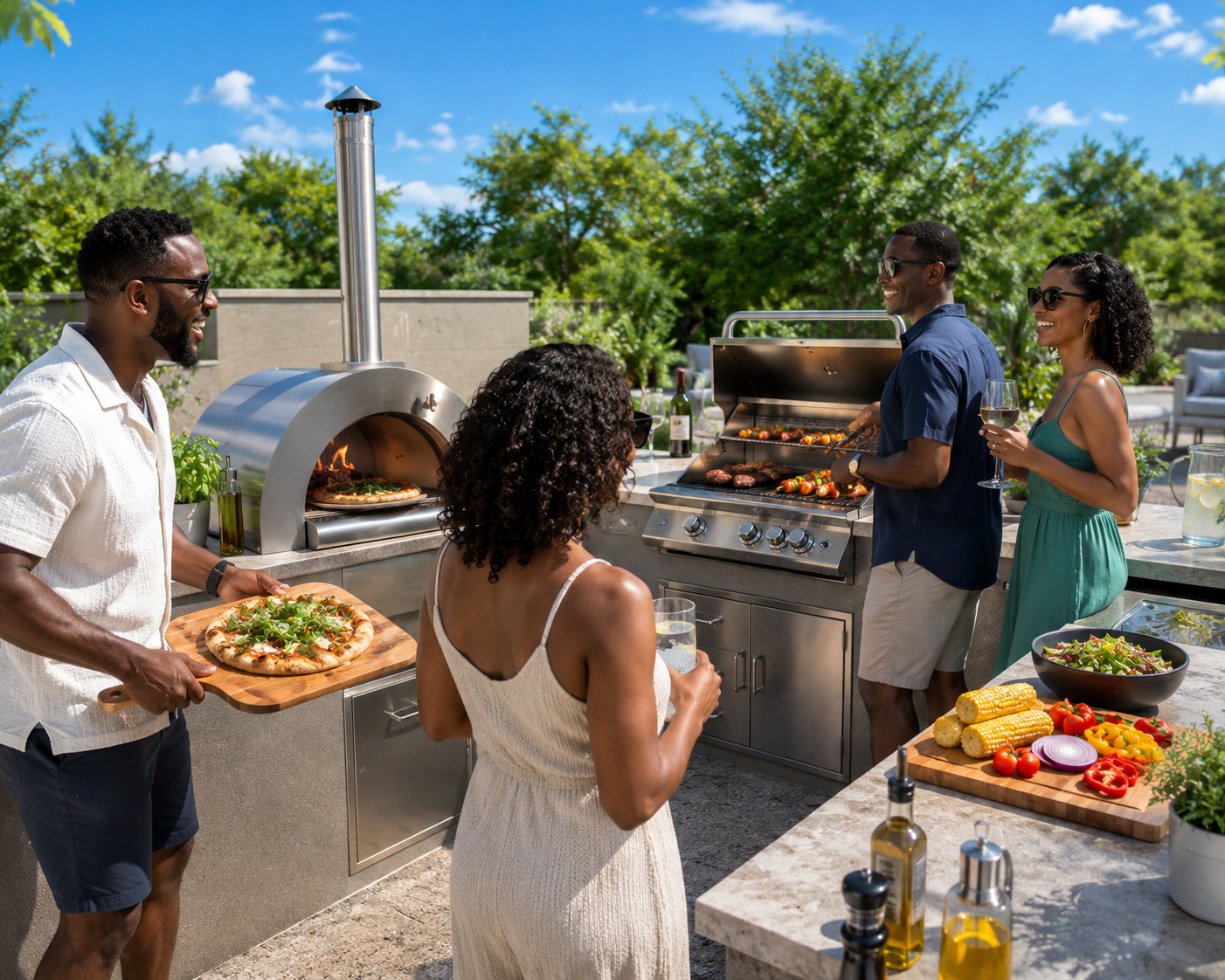 32” Built-In Wood Fired Pizza Oven