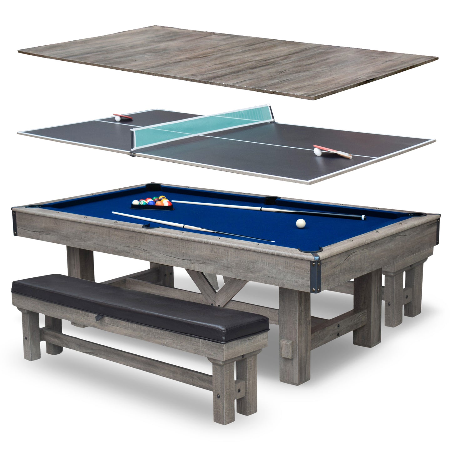 Logan 7' Pool Table Combo Set
