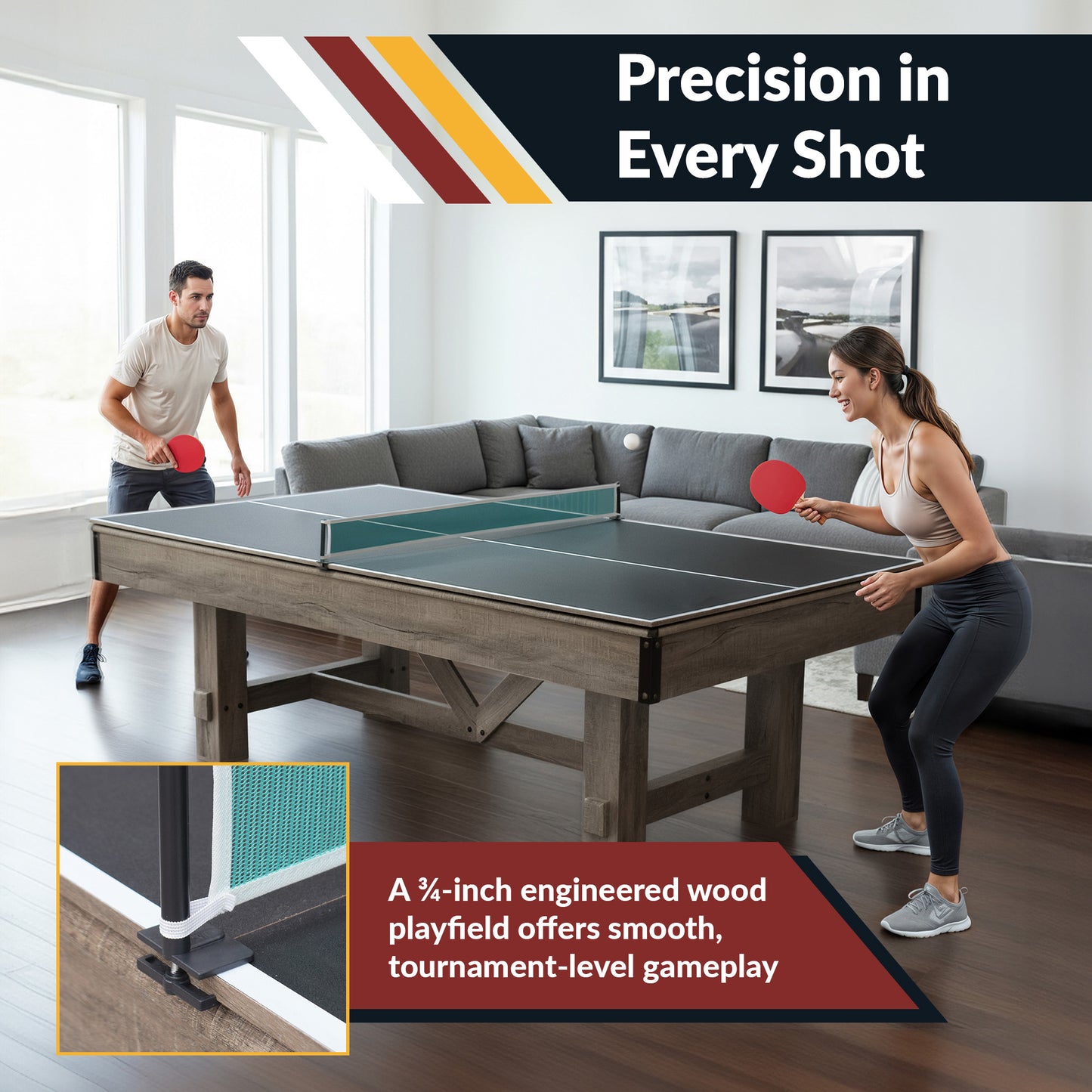 Logan 7' Pool Table Combo Set