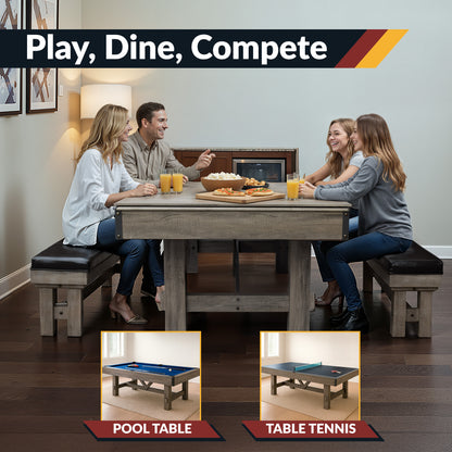 Logan 7' Pool Table Combo Set