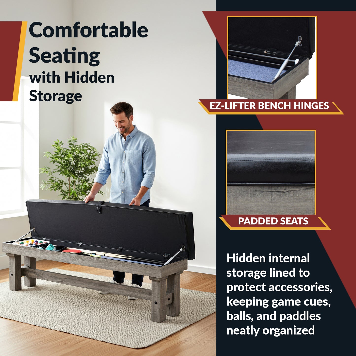 Logan 7' Pool Table Combo Set