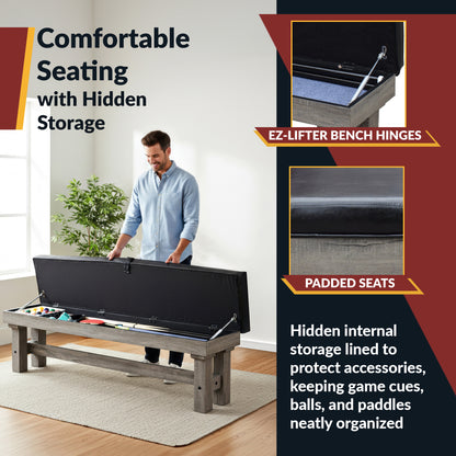 Logan 7' Pool Table Combo Set