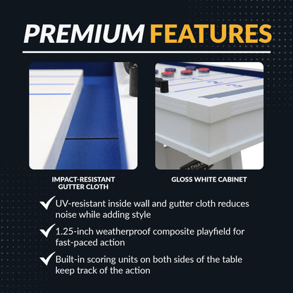 Crestline 12' Outdoor Shuffleboard Table