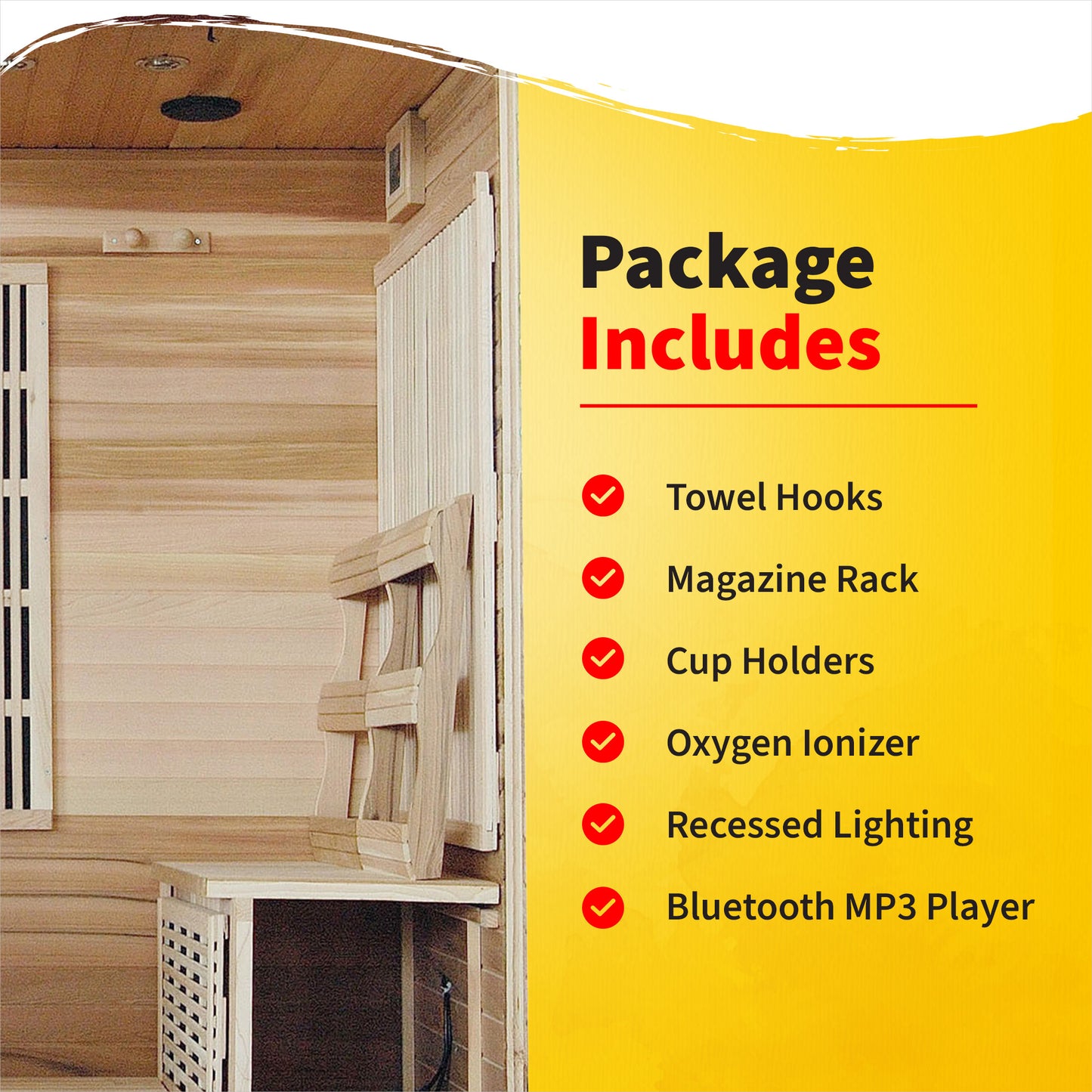 Klondike 4-Person Cedar Infrared Sauna