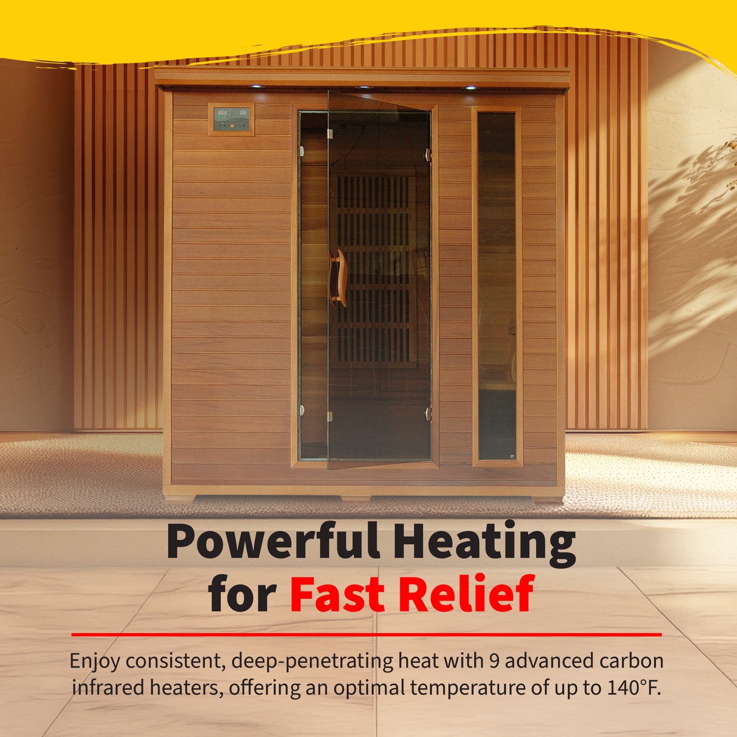 Klondike 4-Person Cedar Infrared Sauna