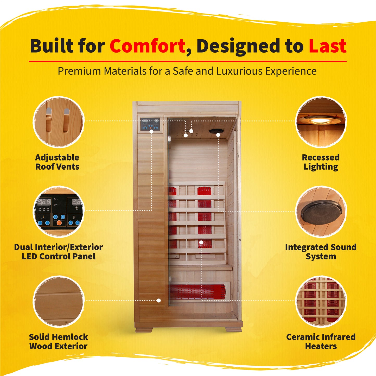 Buena Vista 1-2 Person Infrared Sauna
