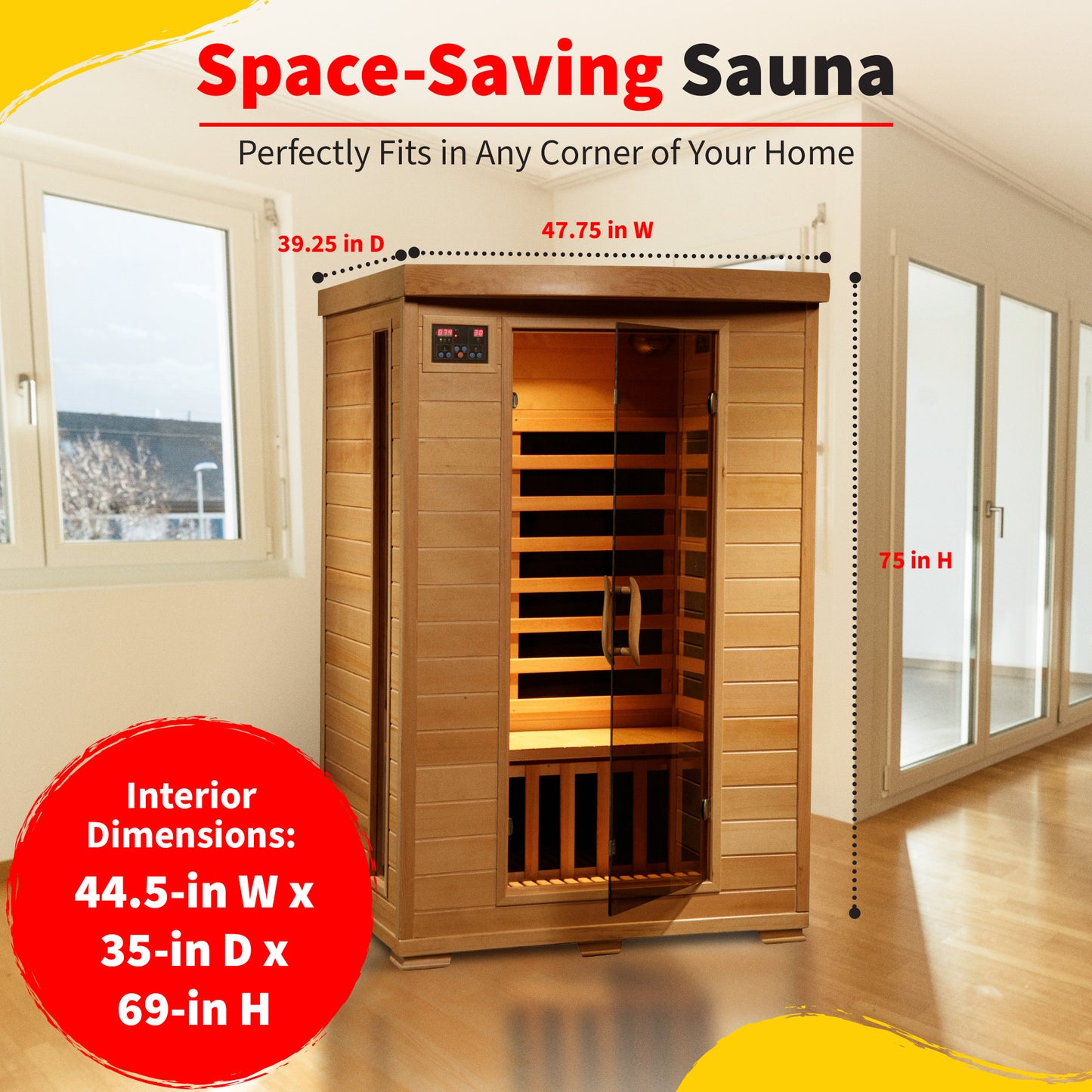 Coronado 2-Person Deluxe Infrared Sauna