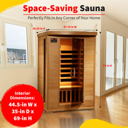 Coronado 2-Person Deluxe Infrared Sauna