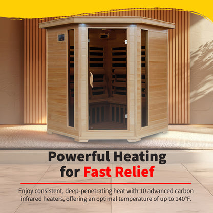 Tucson 4-Person Corner Infrared Sauna