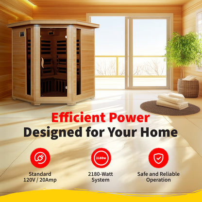Tucson 4-Person Corner Infrared Sauna