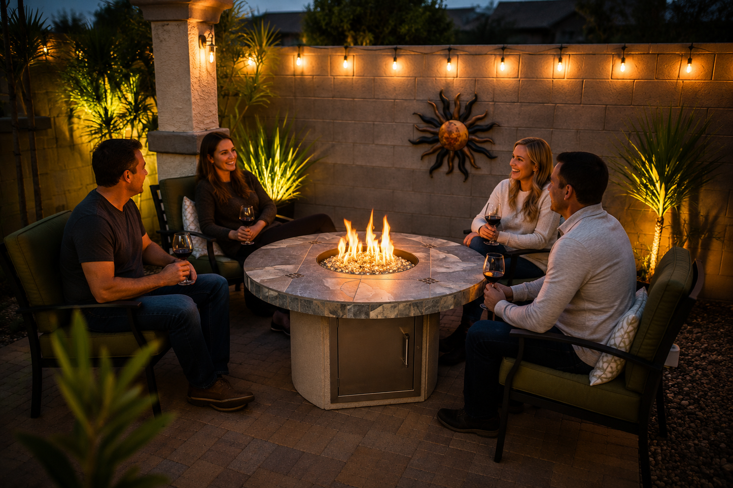 Bahama Outdoor Fire Table
