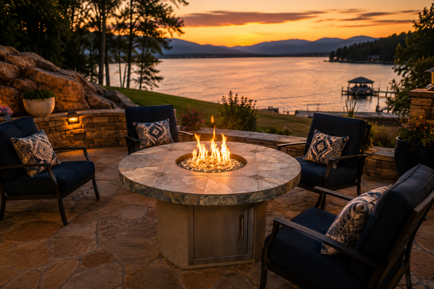 Bahama Outdoor Fire Table