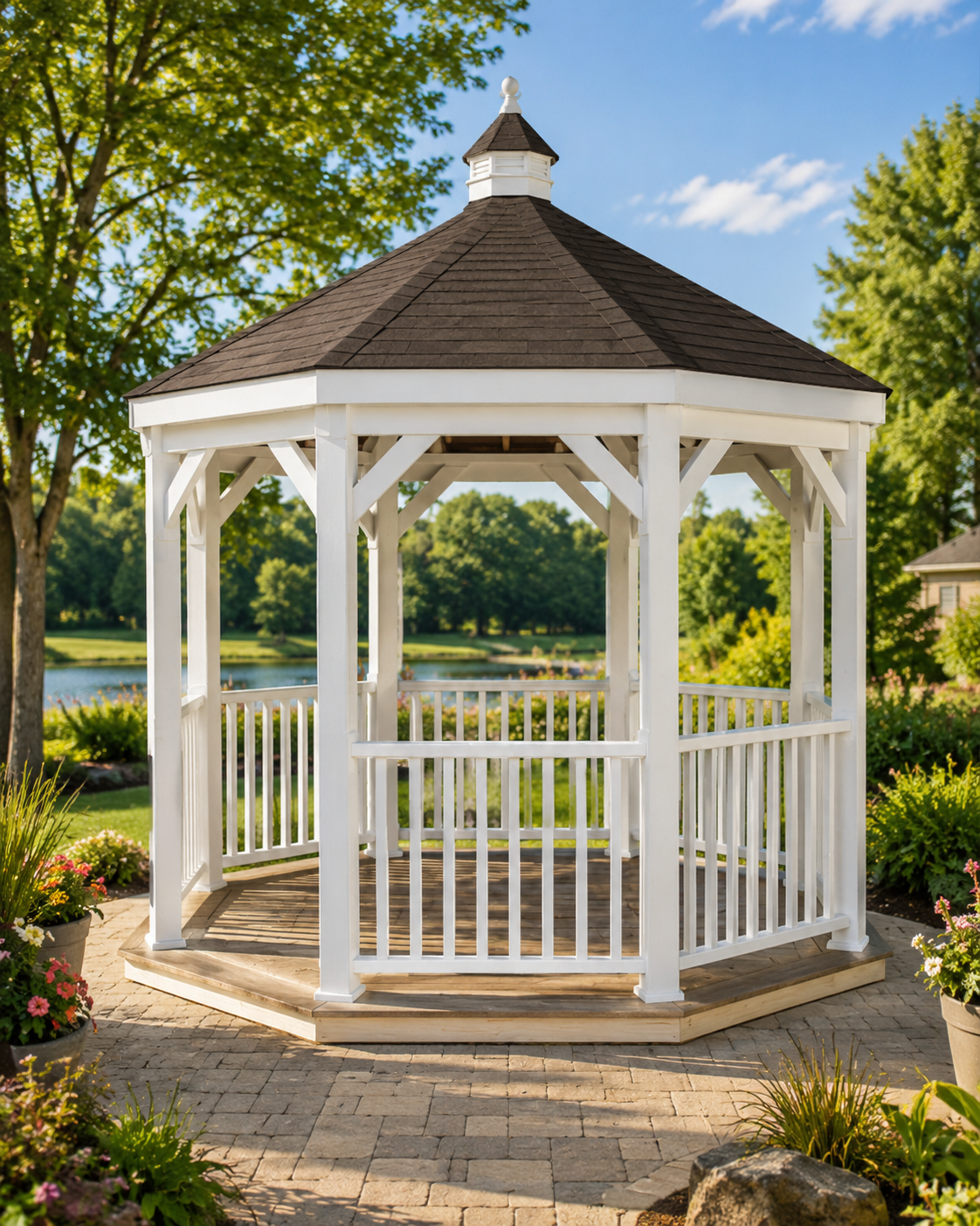 The White Vinyl Gazebo