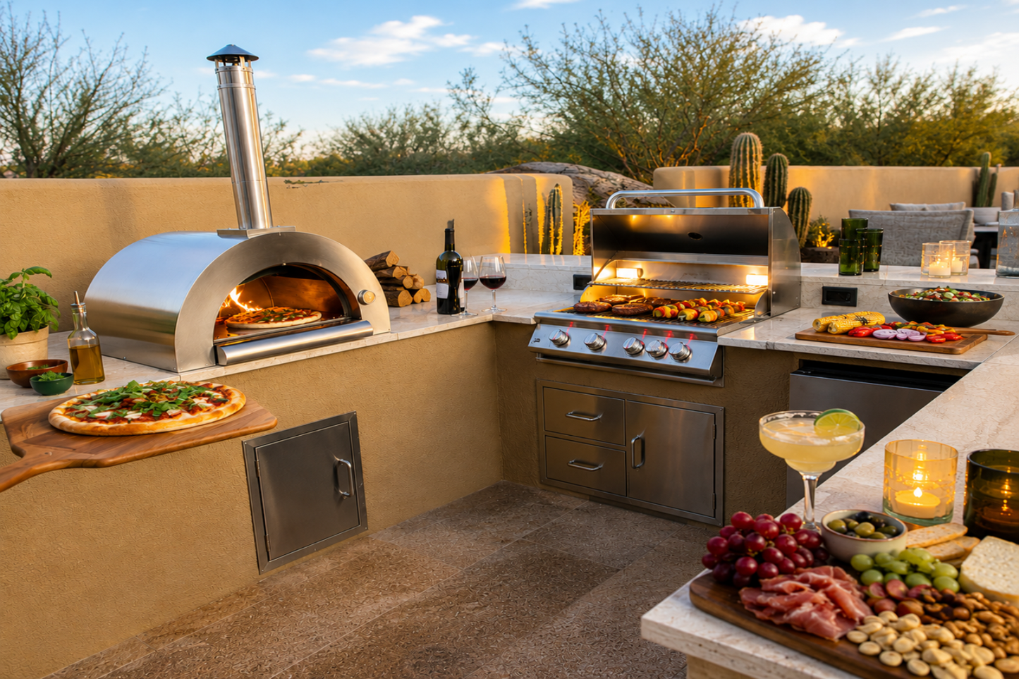 32” Built-In Wood Fired Pizza Oven
