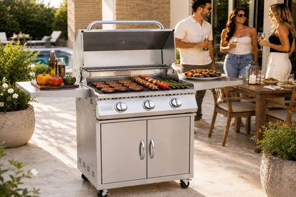 KoKoMo 26" 3 Burner Cart Grill