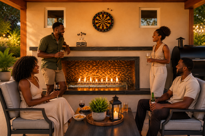 The Entertainer Outdoor Fireplace