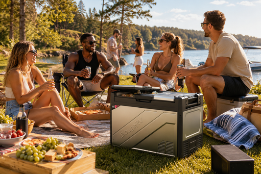 BougeRV Rocky 69QT Fridge + Battery