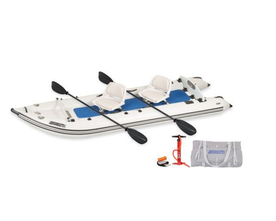Paddleski™ Inflatable Boat - 2 Person Swivel Seat
