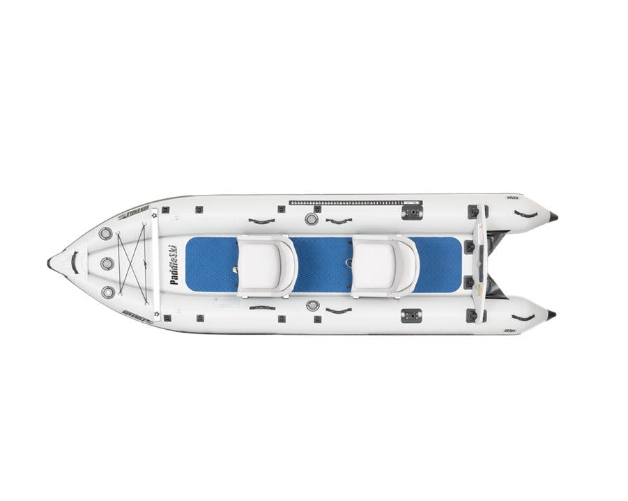 Paddleski™ Inflatable Boat - 2 Person Swivel Seat
