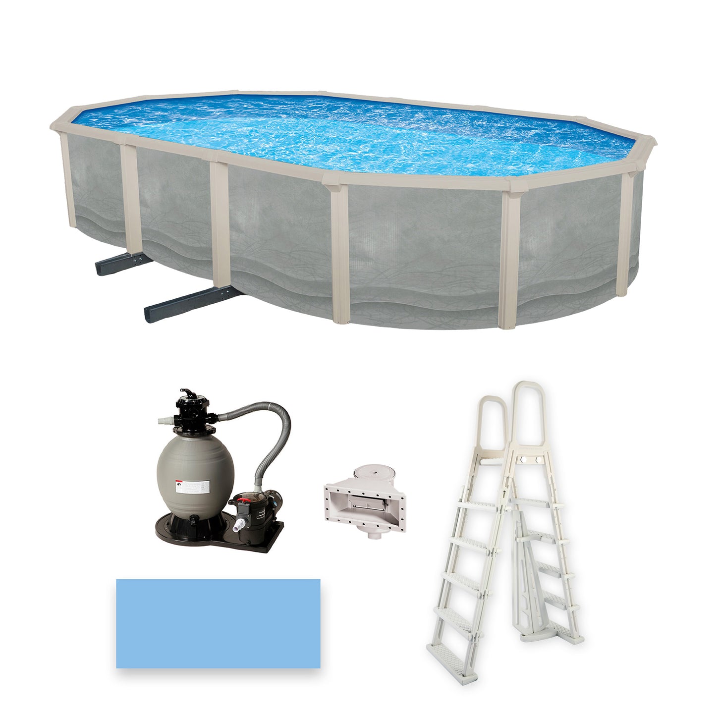 Blue Wave Trinity 18' x 33' Oval Pool
