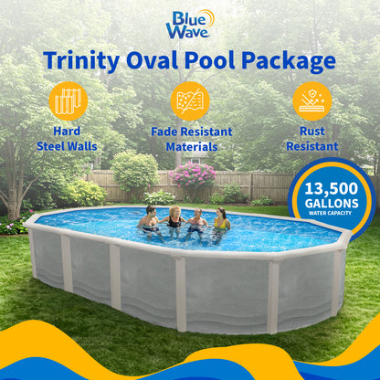 Blue Wave Trinity 18' x 33' Oval Pool