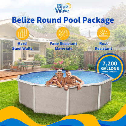 Blue Wave Belize 18' Round Pool
