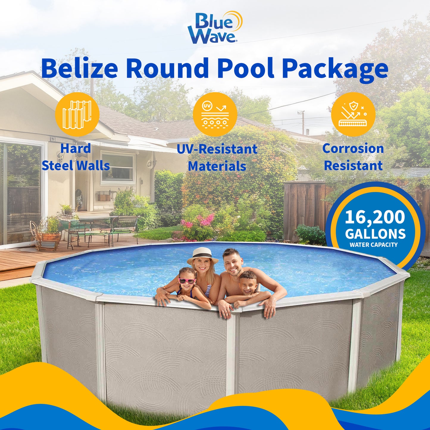 Blue Wave Belize 27' Round Pool