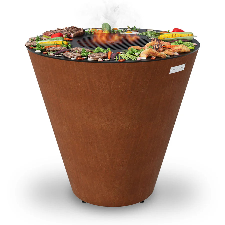 Arteflame One Series 40″ — XXL Flat-Top Charcoal Grill & Fire Bowl