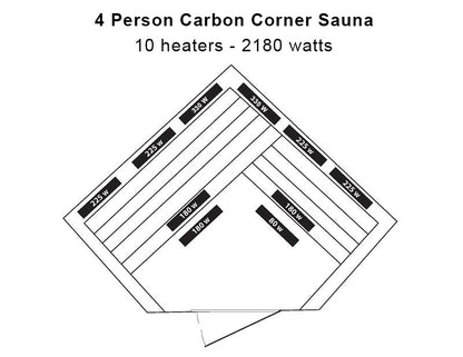 Tucson 4-Person Corner Infrared Sauna