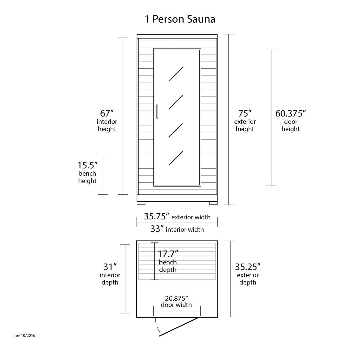 Buena Vista 1-2 Person Infrared Sauna
