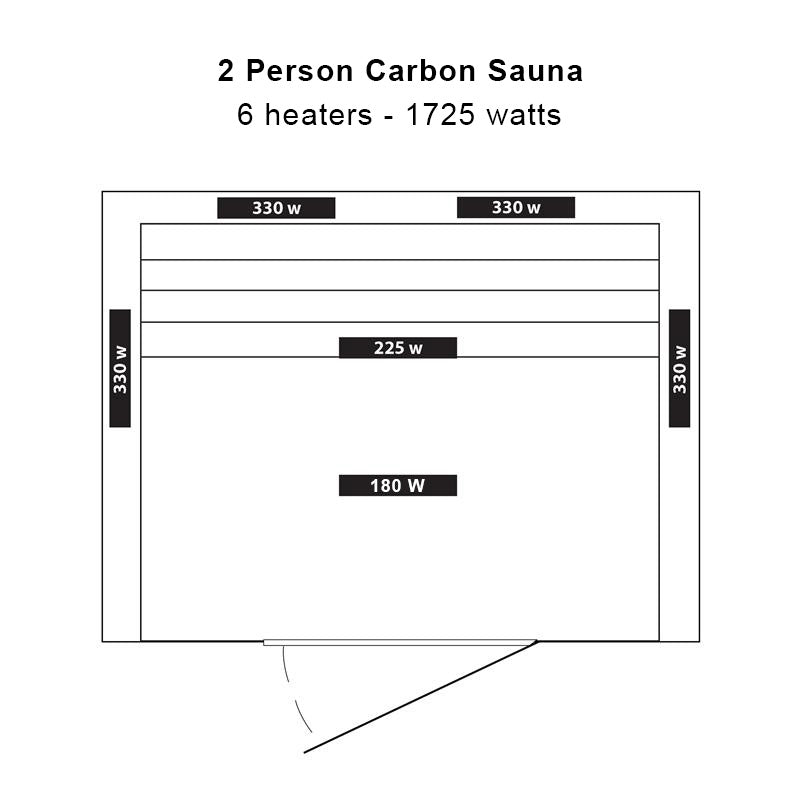 Coronado 2-Person Deluxe Infrared Sauna