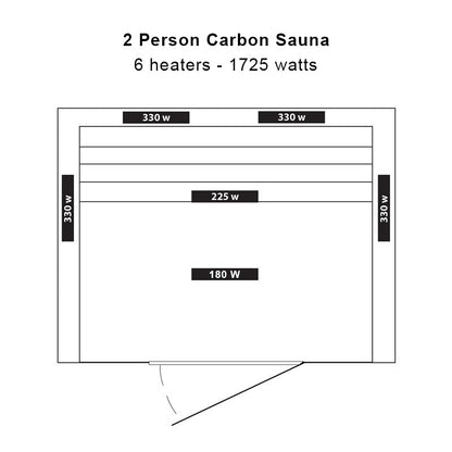Coronado 2-Person Deluxe Infrared Sauna
